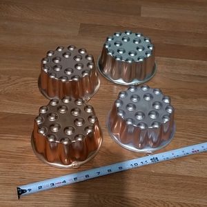Set of 4 Vintage Jello Molds